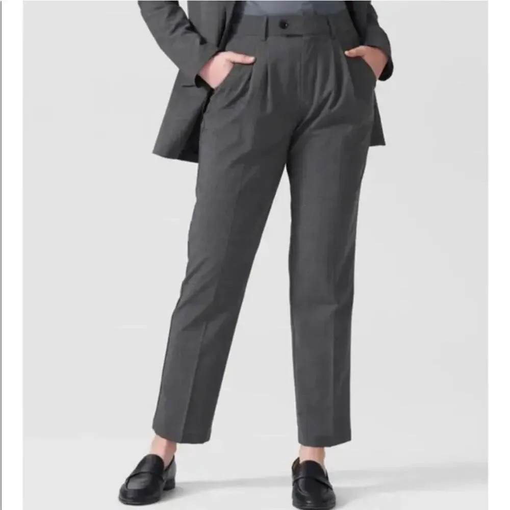 UNIVERSAL STANDARD Silvia Slim Cut Trousers in Castlerock Grey Size 2‎ NWT